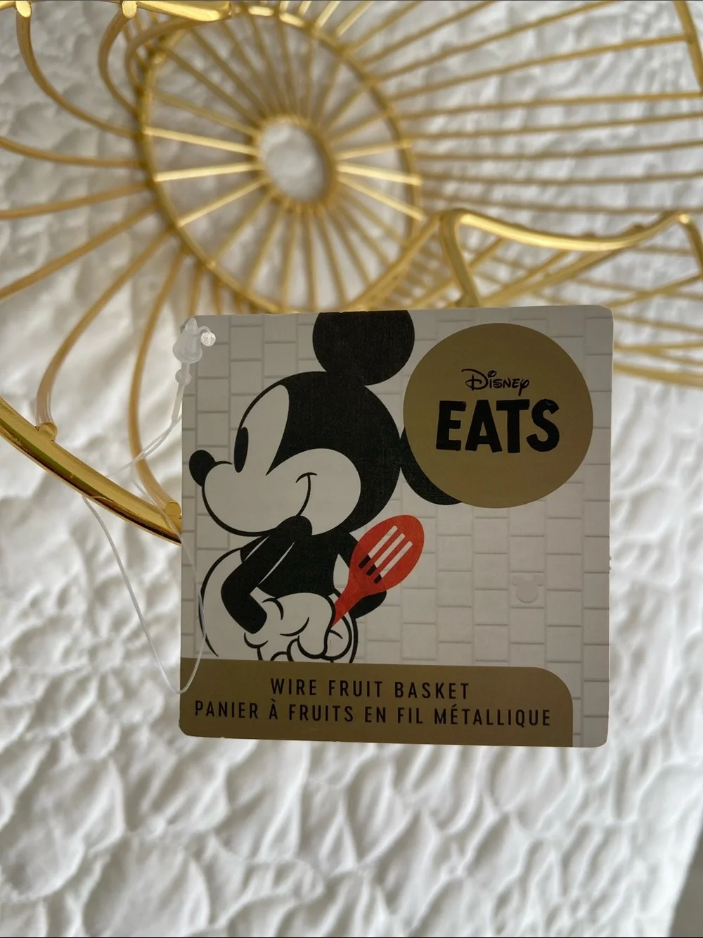 Gold Wire Mickey Ear Fruit & Snack Bowl